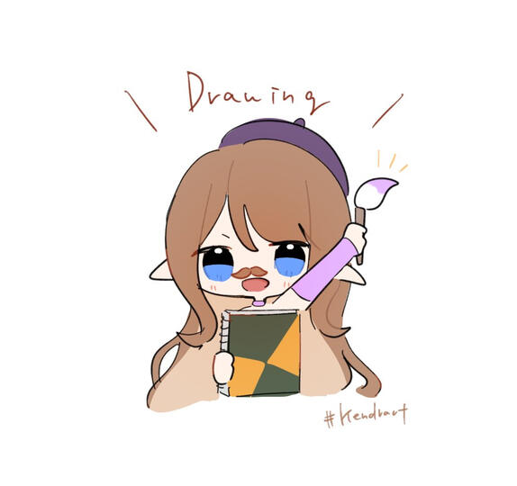 Made by my Model mother Mituse during a handcam drawing stream.
